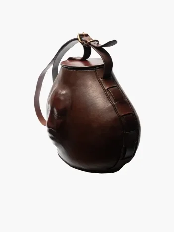 Amuka Sculpted Face Bag With A Rounded Form Inspired By The Gourd
