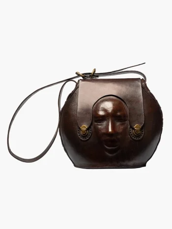 Amuka Sculpted Face With A Structured Leather Flap