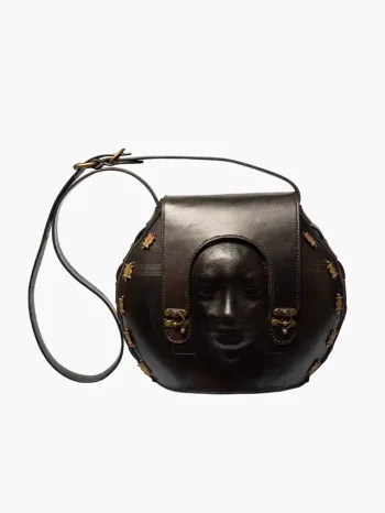 Amuka Sculpted Face With Scarification Markings And West African Accessories