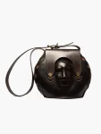 Amuka Sculpted Face With West African Brass Ornament
