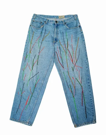 Mid Wash Denim - Fig Branch Beadwork
