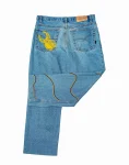 Indigo Wash Denim – Wavy Beadwork