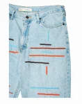 Light Wash Blue Denim – Mixed Line Beadwork Bcks