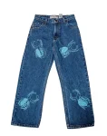 Medium Blue Denim - Akire Beetle Beadwork, Levi Strauss Signature Denim
