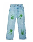 Light Stone Wash Denim - Akire Beetle Beadwork, Rustler Denim