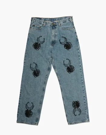 Medium Blue Denim - Akire Beetle Beadwork