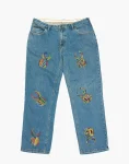 Medium Blue Denim - Akire Beetle Beadwork, Rivers
