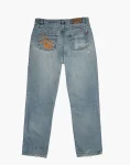 Blue Wash Denim – Abstract Beadwork
