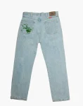 Blue Washed Denim – Horizontal Beadwork, Wrangler Denim