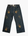 Dark Indigo Denim - Akire Beetle Beadwork, Universal Thread