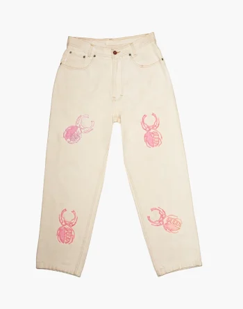 White Denim - Akire Beetle Beadwork, HUGO BOSS Denim