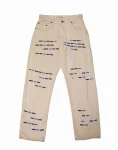 Eggshell Denim - Horizontal Beadwork, Lee Cooper Denim