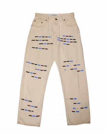 Eggshell Denim - Horizontal Beadwork, Lee Cooper Denim