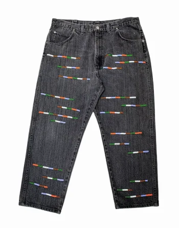 Medium Blue Denim - Horizontal Beadwork, Charles Vögele Denim