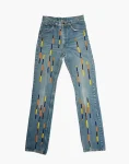 Ice Blue - Vertical Beadwork, C.S & Co Denim