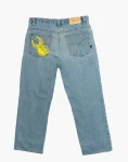 Indigo Wash Denim – Wavy Beadwork