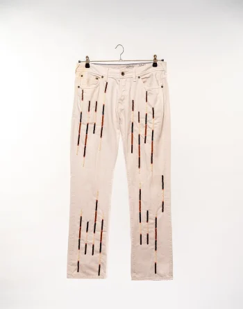 Jack Wills: Beadwork Colours – Brown,ivory White, Orange And Black