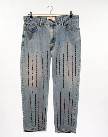 Levi Strauss: Beadwork Colours – Brass Brown, Dark Brown And Colourless