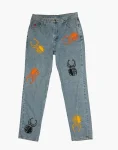 Medium Sky Blue - Akire Beetle Beadwork, Twenty X by Wrangler Denim