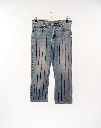 Nevada: Beadwork Colours -Brown Brass,Blue,Red and Black