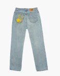 Pale Blue Denim – Abstract Geometric Beadwork