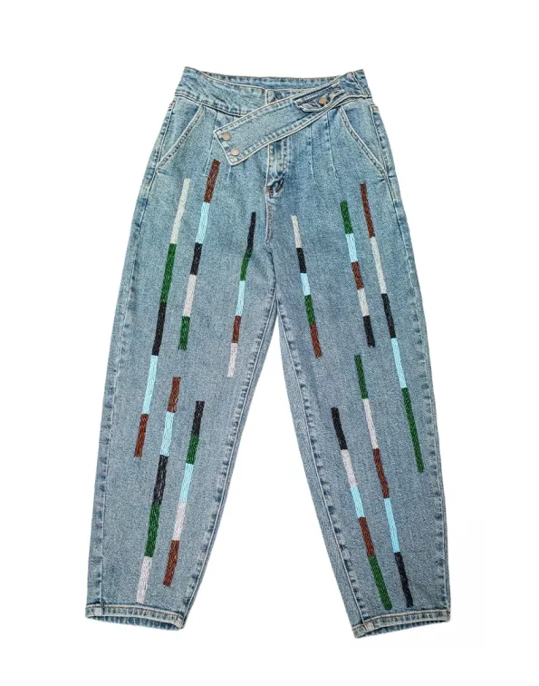Steel Blue - Deconstructed Vertical Beadwork