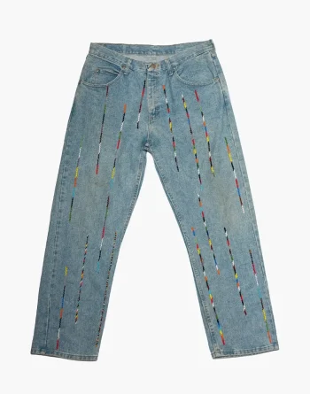 Blue Denim - Akire Twisted Vertical Beadwork, Wrangler 