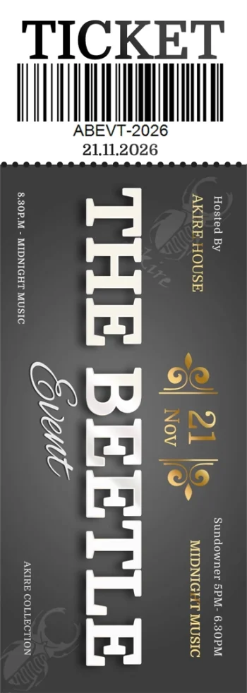The Beetle Event Ticket